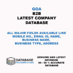 Goa B2B Latest Company Database